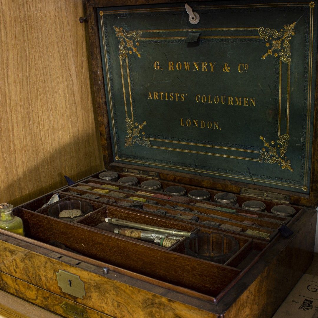 Rowney Artists Wooden Box in 1851