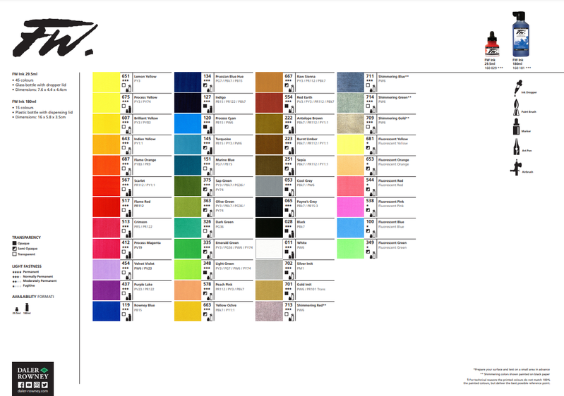 Download the FW Ink Color Chart