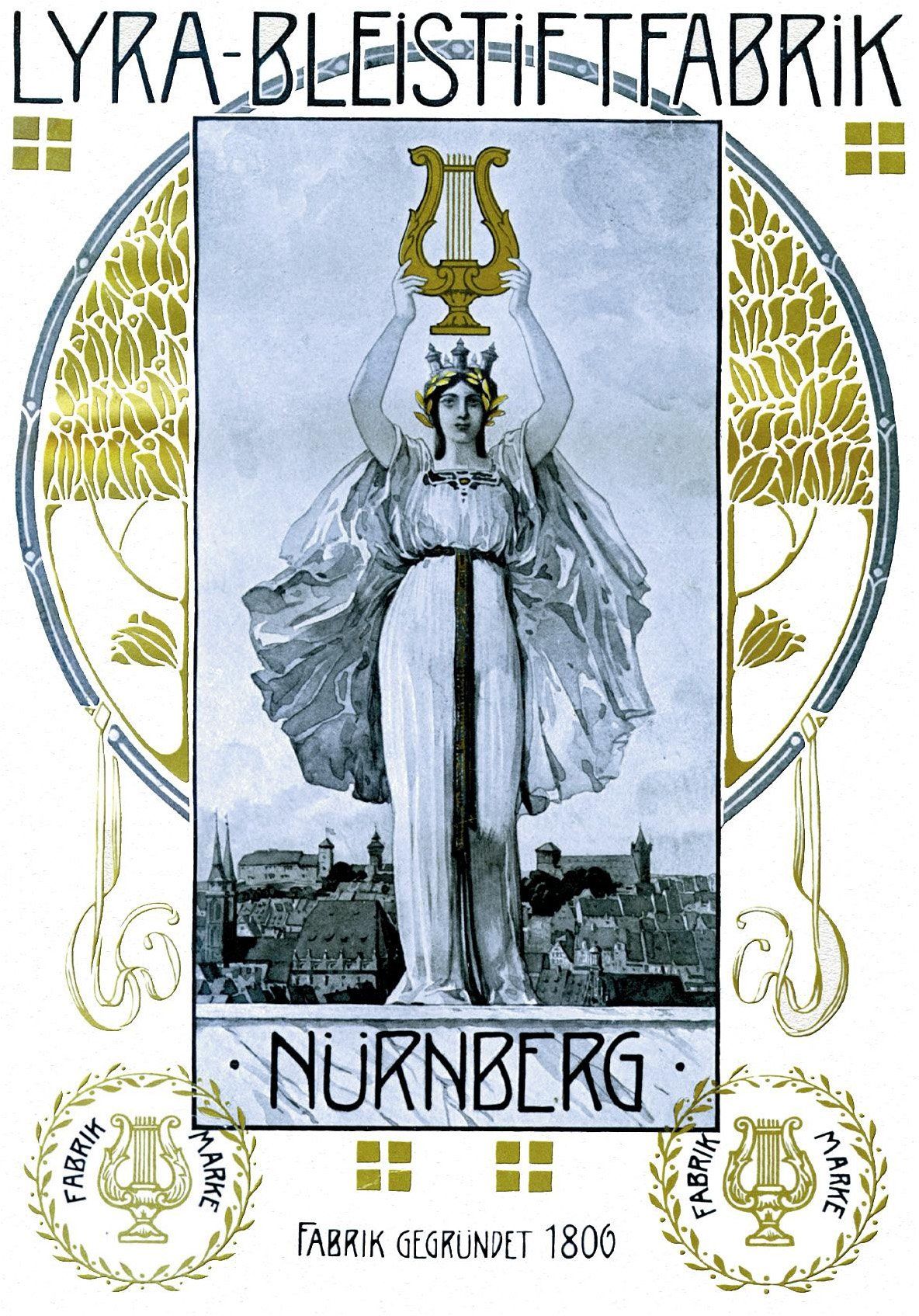 Nuremberg's oldest pencil factory poster